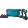 Makita DLX2528TJ Combiset - DHP489 Cordless Impact Drill + DTD173 Cordless Impact Screwdriver 18V 5.0Ah Li-Ion in Mbox - 7