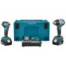 Makita DLX2528TJ Combiset - DHP489 Cordless Impact Drill + DTD173 Cordless Impact Screwdriver 18V 5.0Ah Li-Ion in Mbox - 4